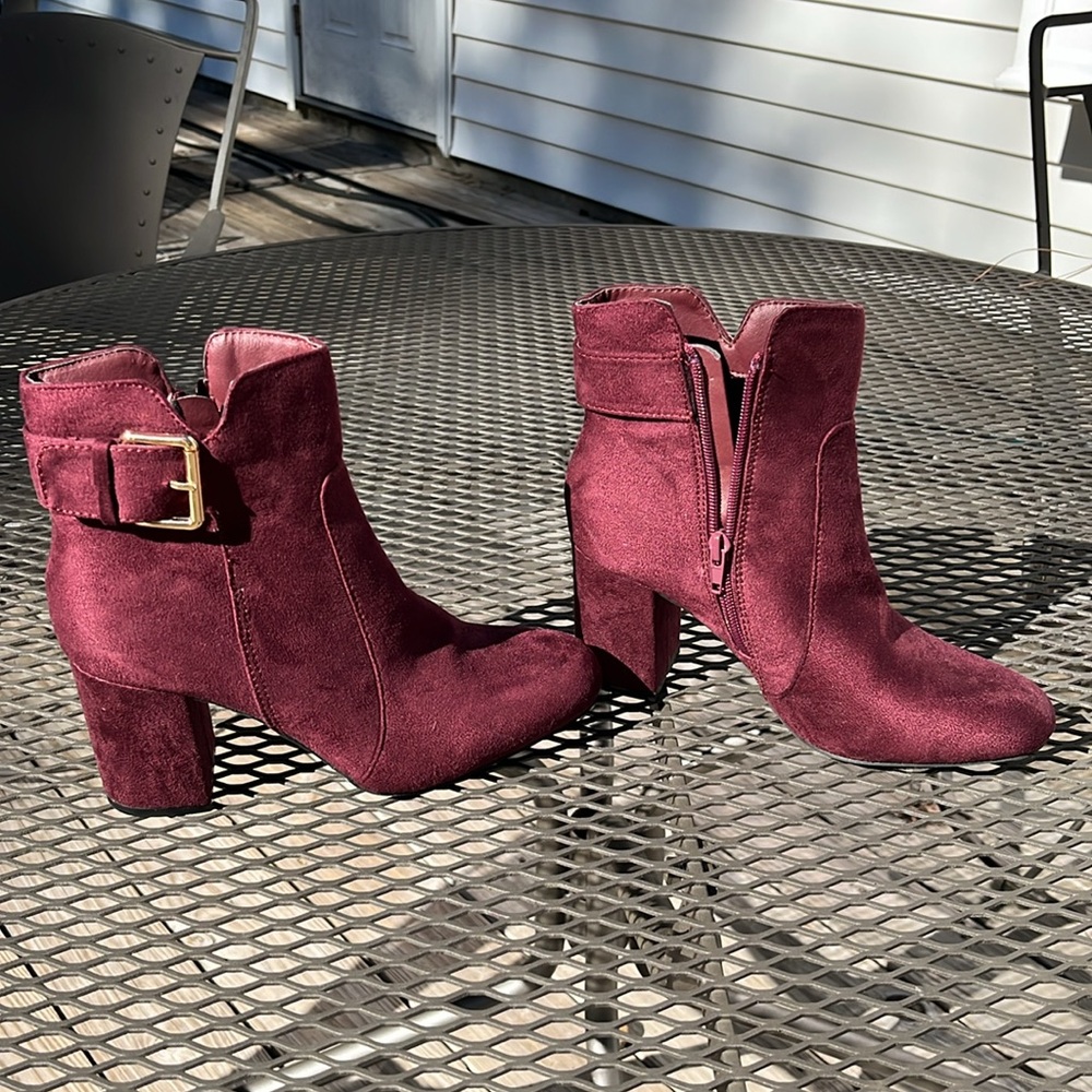 Red Heeled Ankle Boots